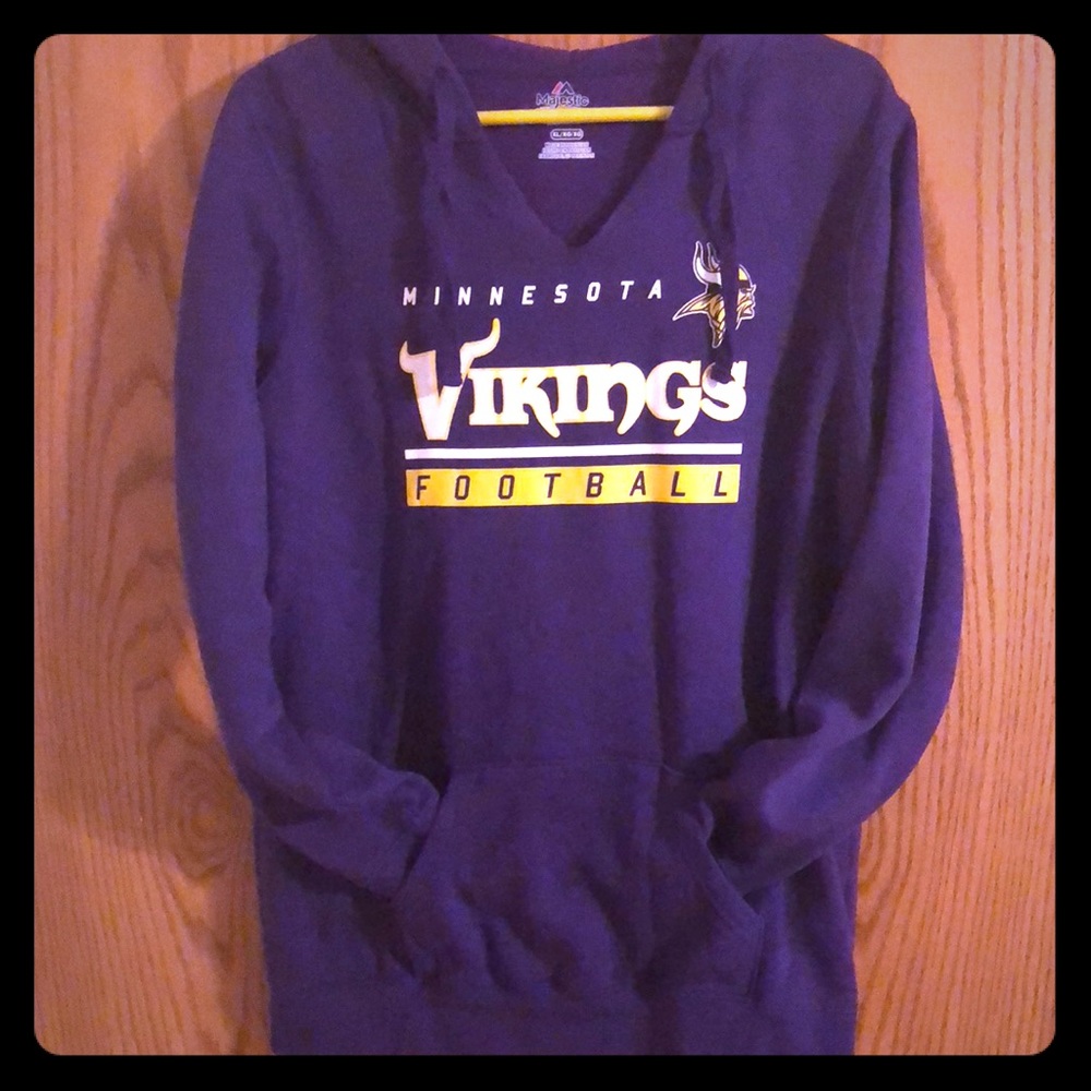 Majestic- Fan Fashion XL Vikings Hooded Sweatshirt